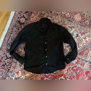 Frank & Eileen Men’s Paul Button Down Long Sleeve Shirt in Black— Size Medium